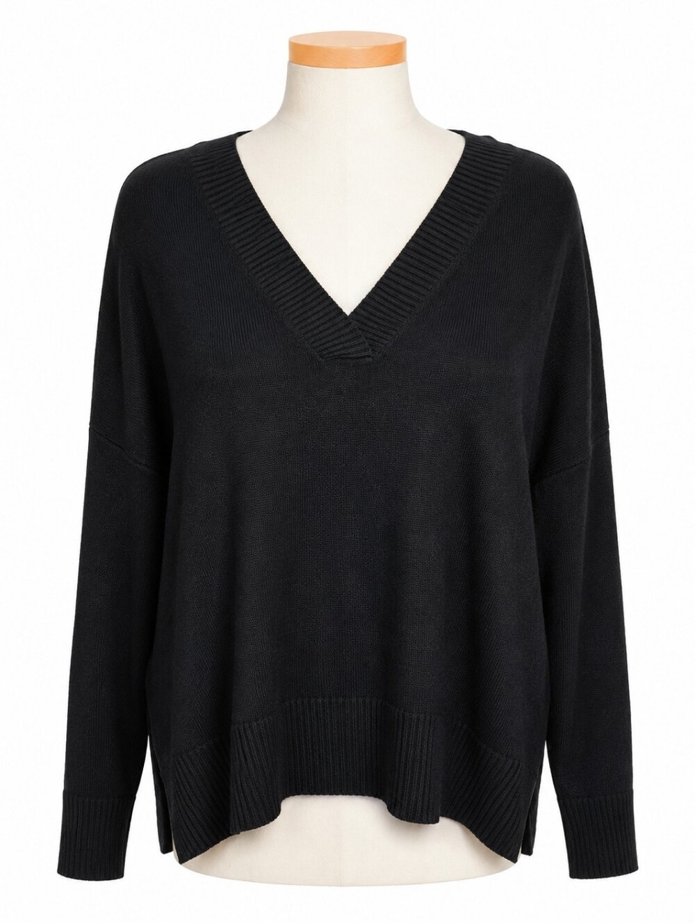 a.n.a. NWT Women's Slouchy V-Neck Pullover Sweater Sz 2X Casual Preppy Academia